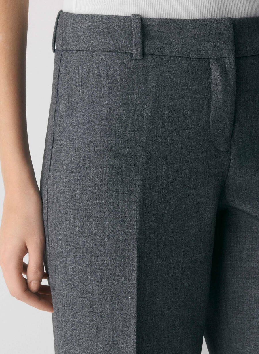 new agency lo-rise pant - ressential heather matte pearl