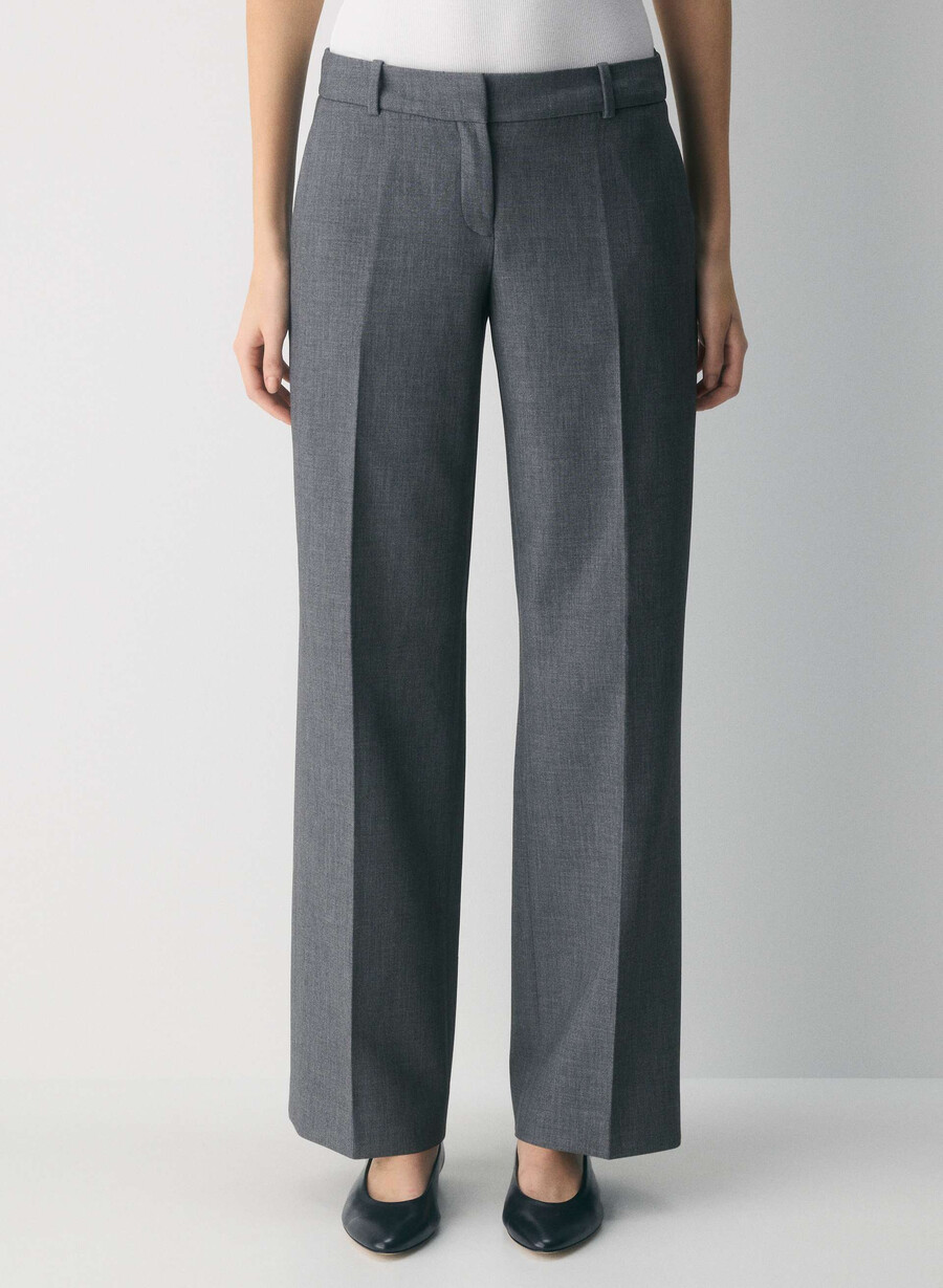 new agency lo-rise pant - ressential heather matte pearl