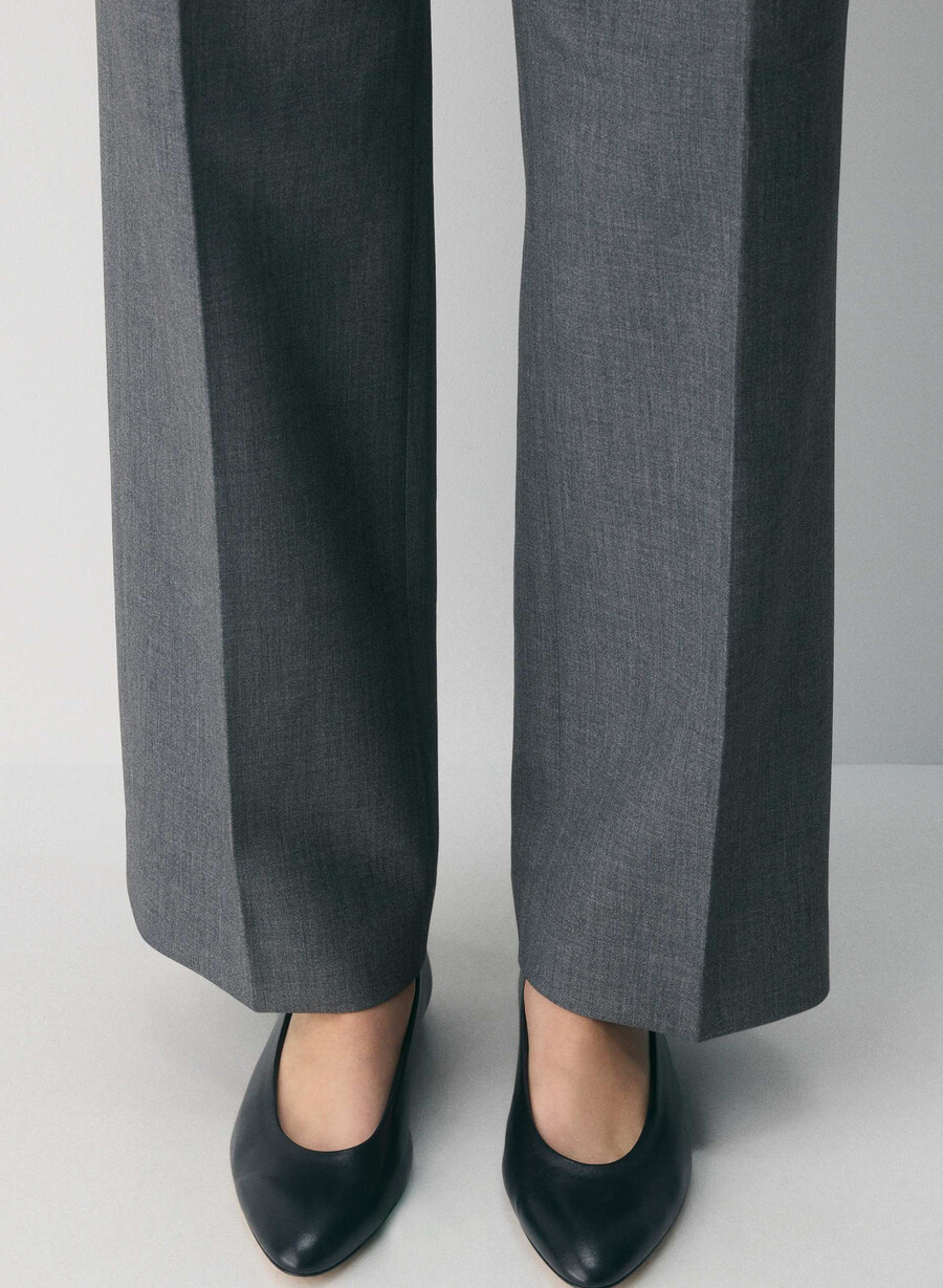 new agency lo-rise pant - ressential heather matte pearl
