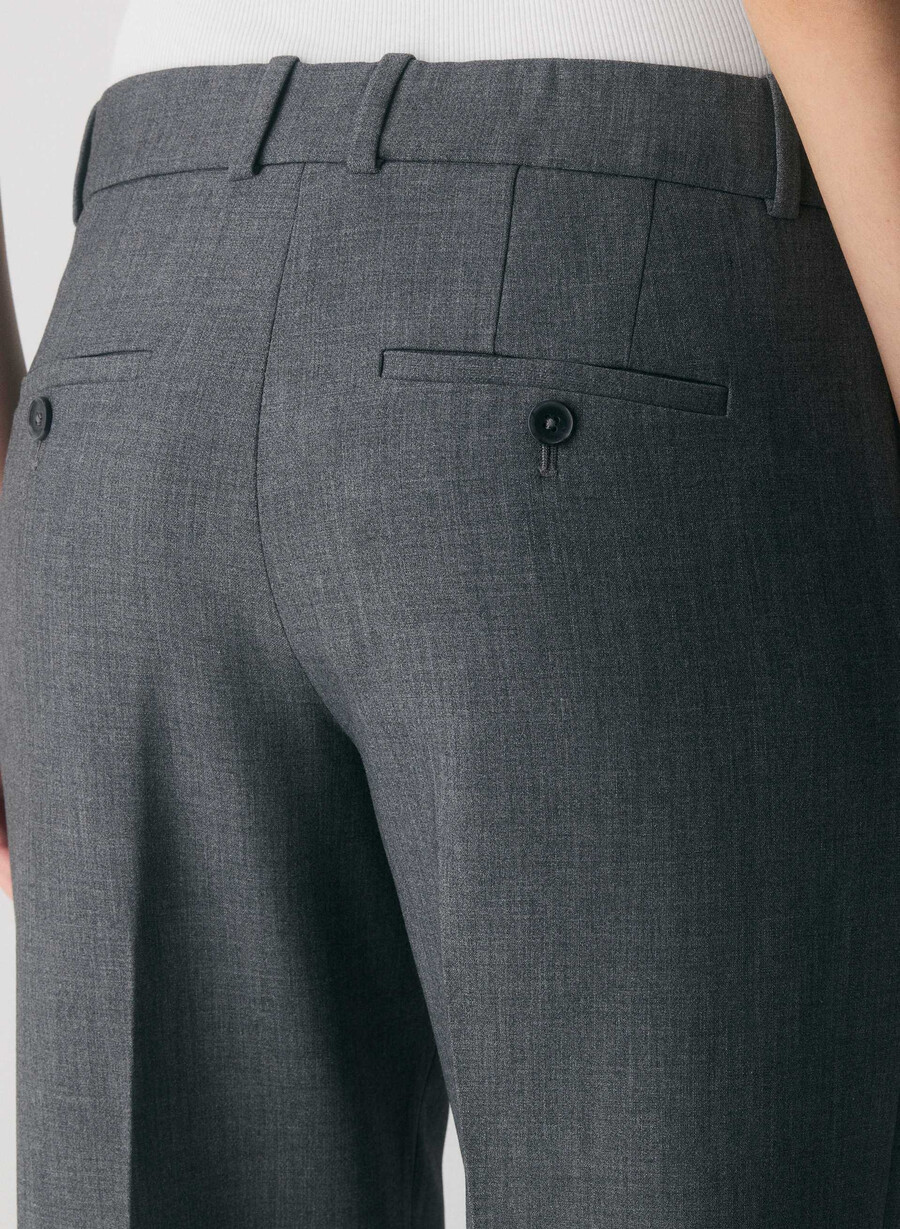 new agency lo-rise pant - ressential heather matte pearl