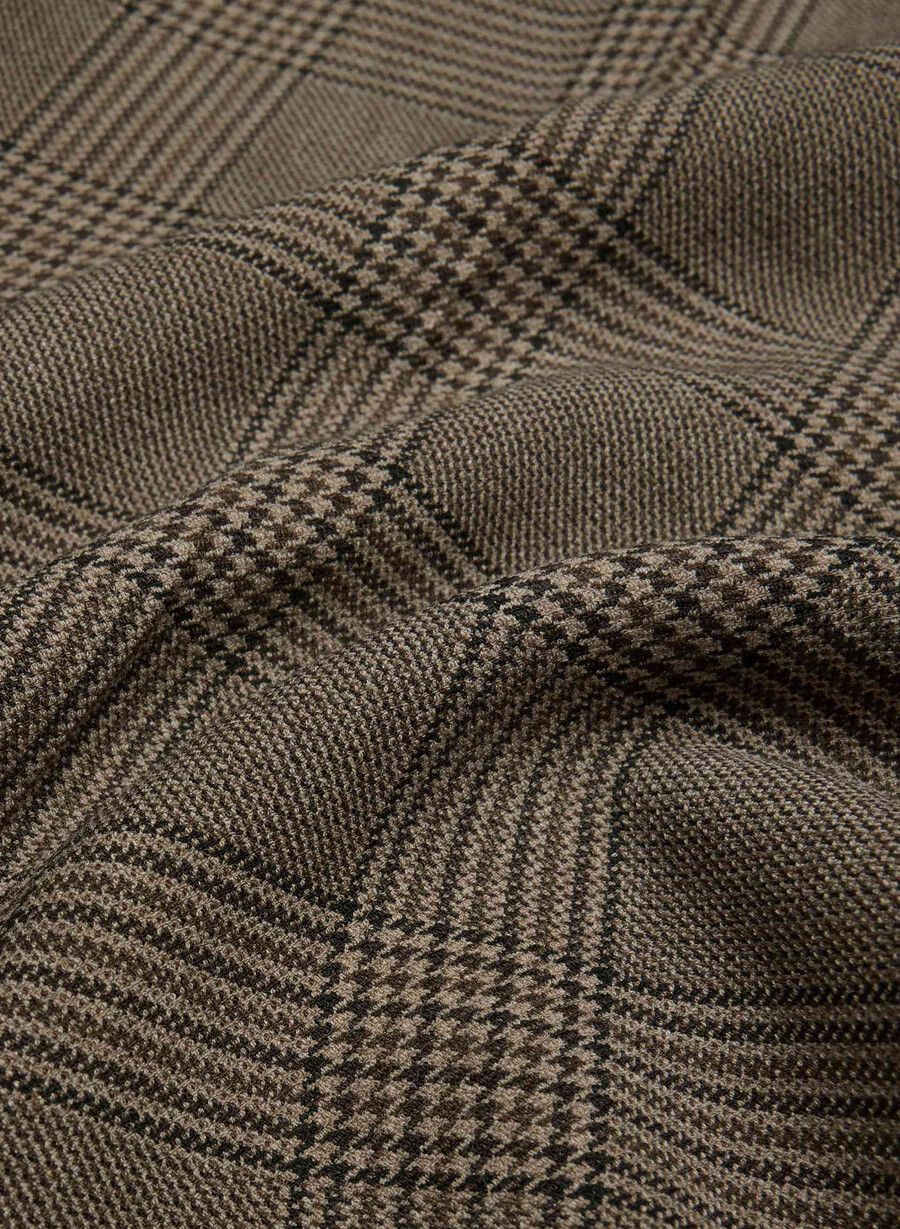 new agency lo-rise pant - ressential tyson chk browntaup