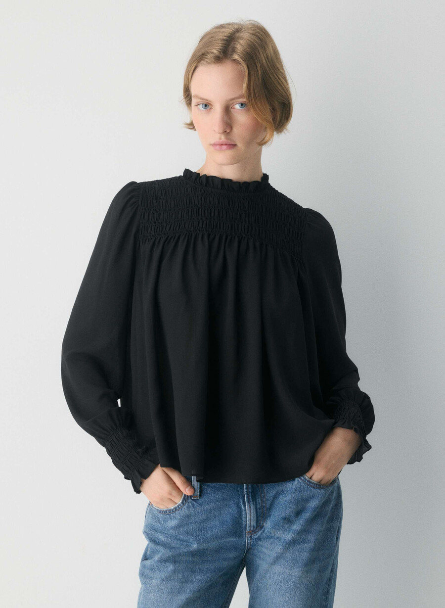 compose blouse black
