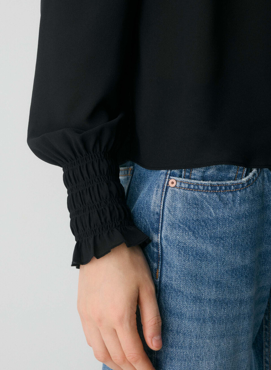 compose blouse black