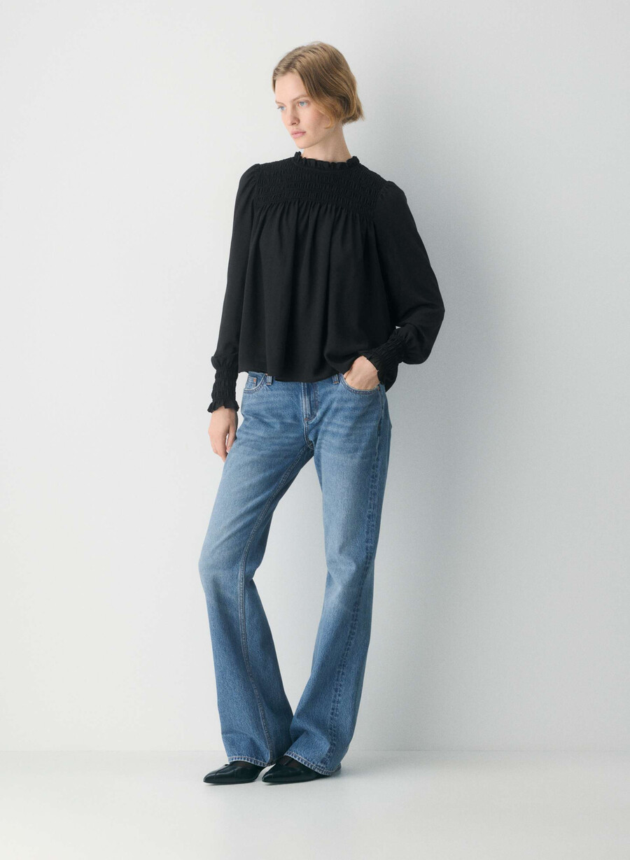 compose blouse black
