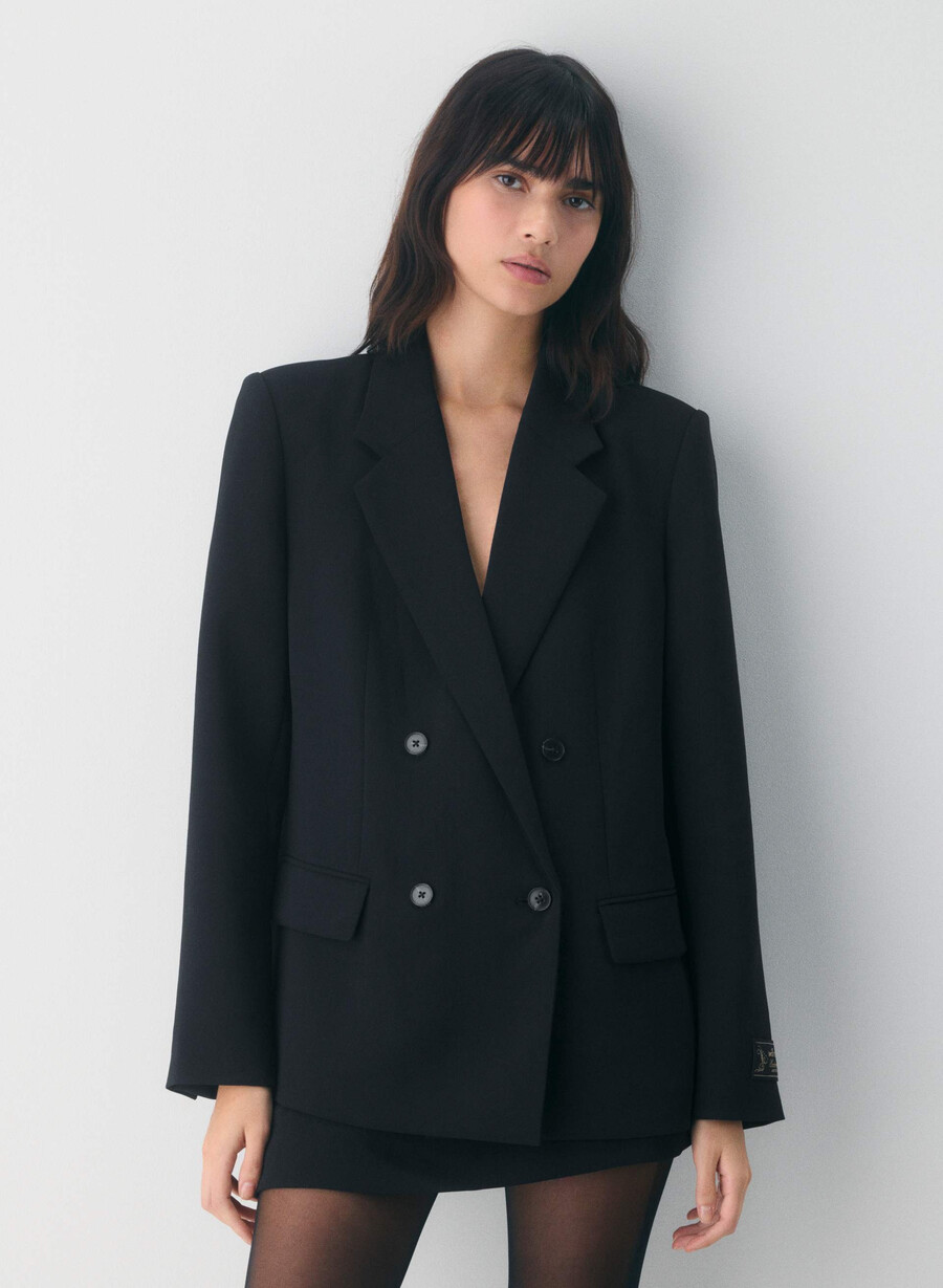 vermeer blazer - crepette black