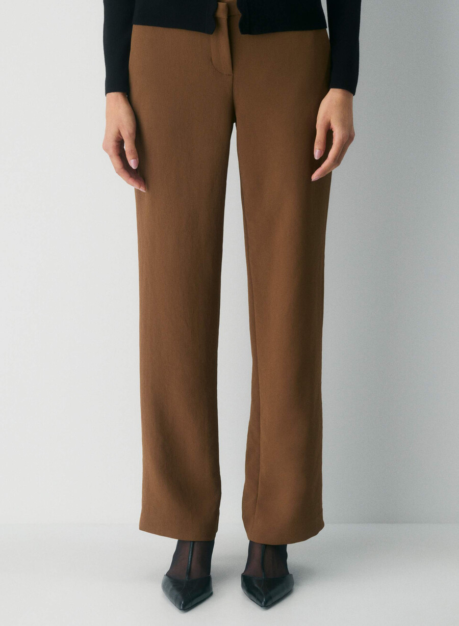 strata pant - crepette chocolatier brown