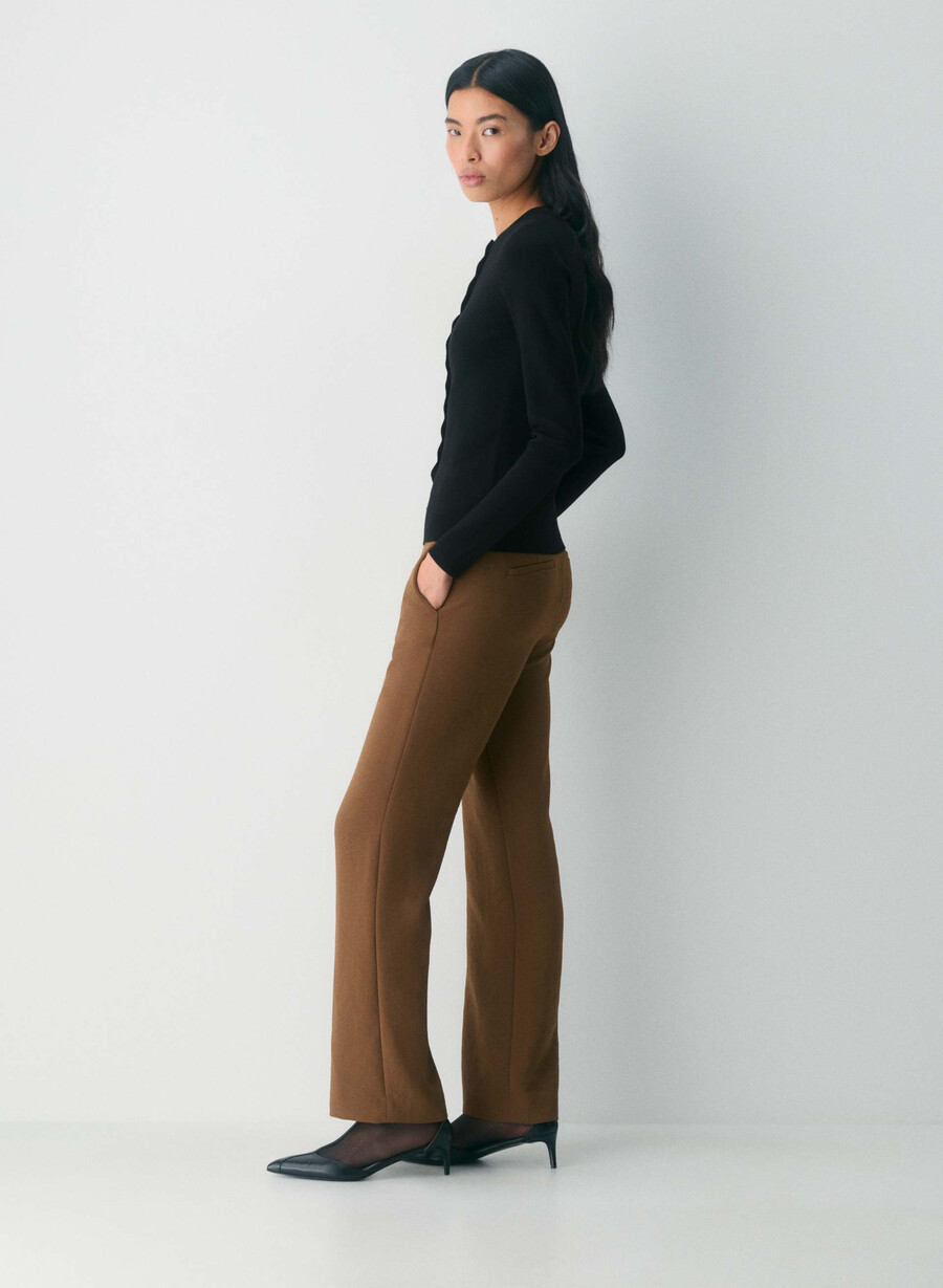 strata pant - crepette chocolatier brown