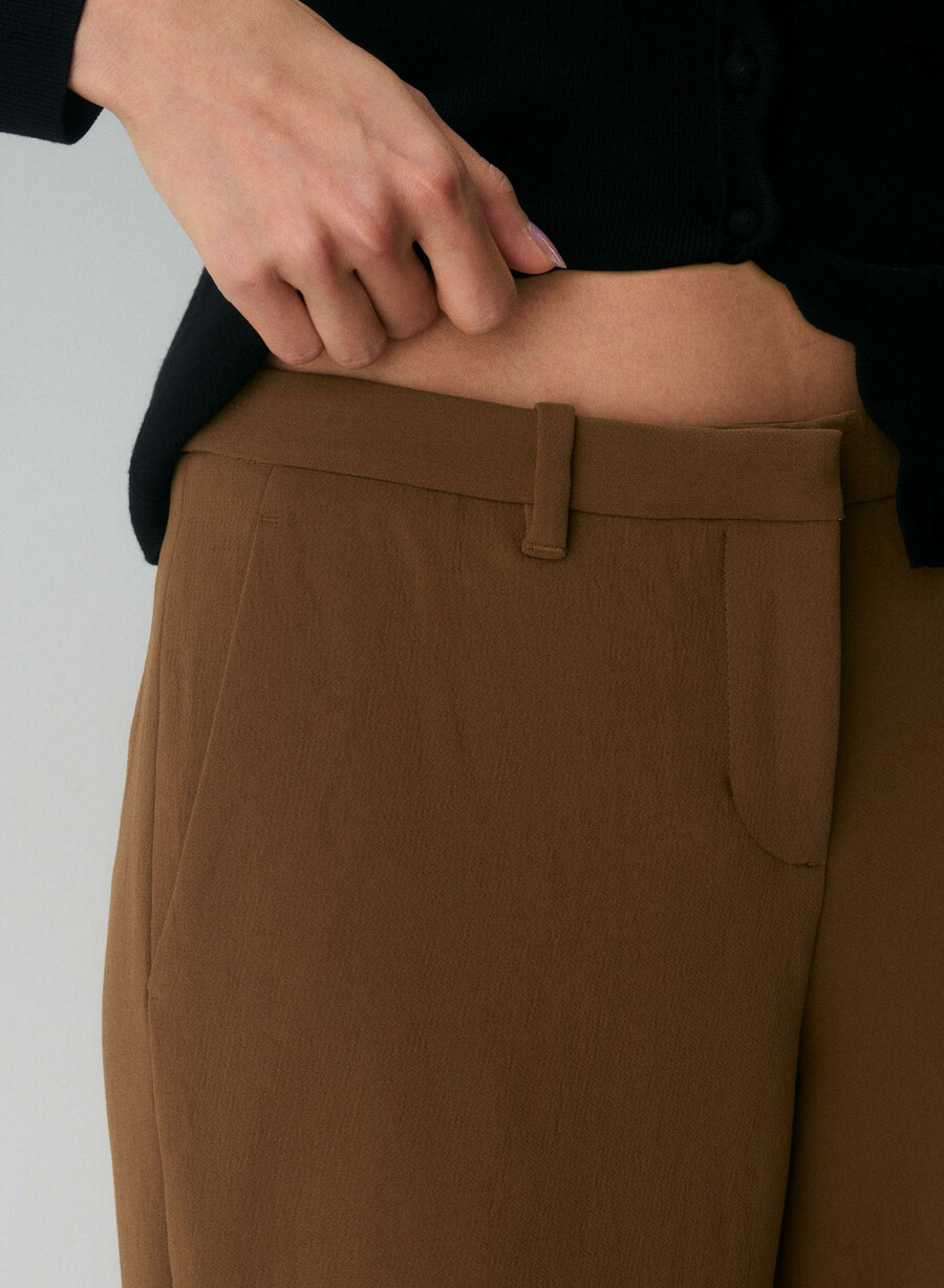 strata pant - crepette chocolatier brown