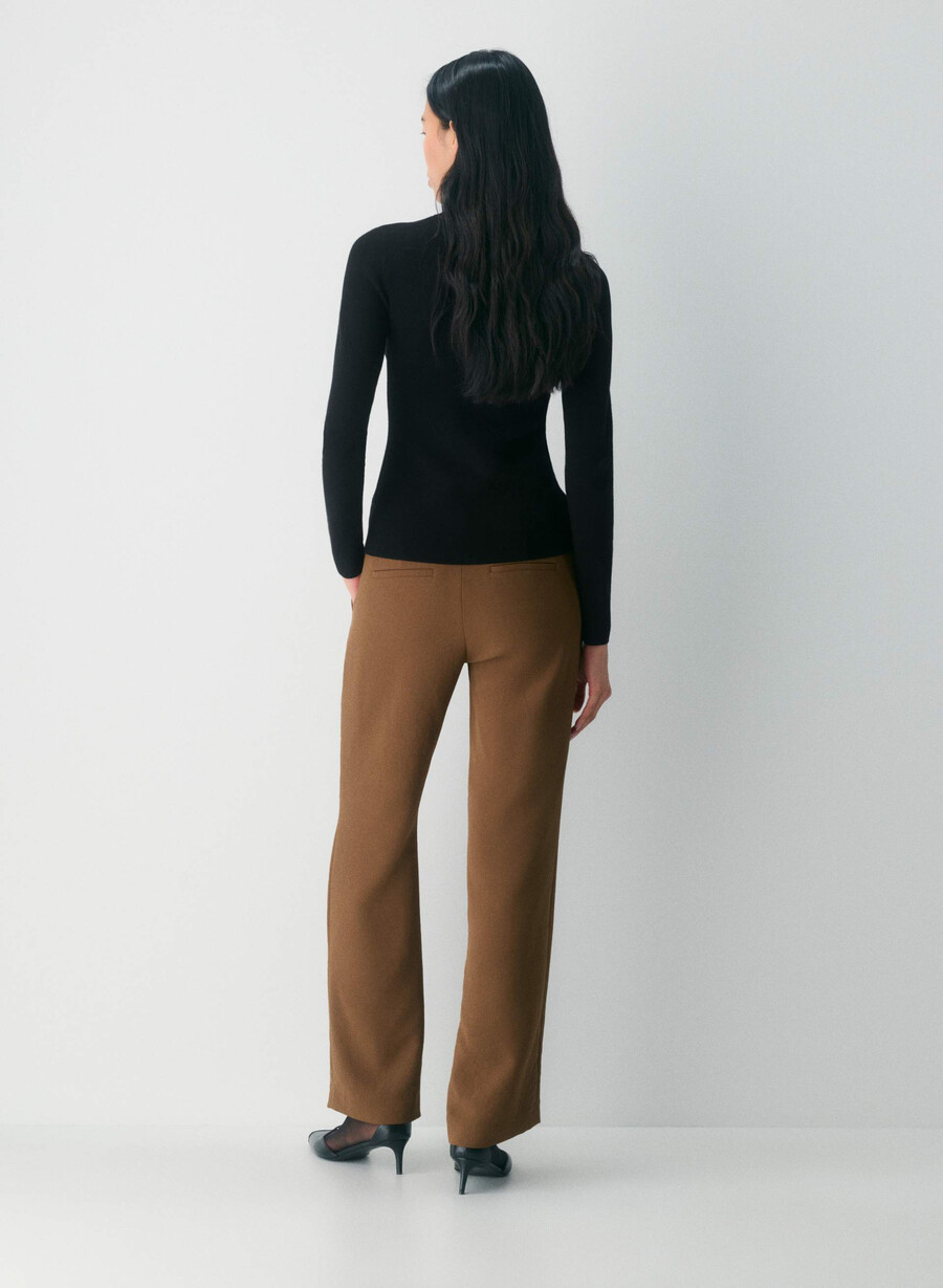 strata pant - crepette chocolatier brown