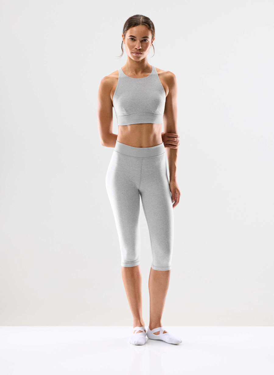 softwhip flawless sports bra heather chrome