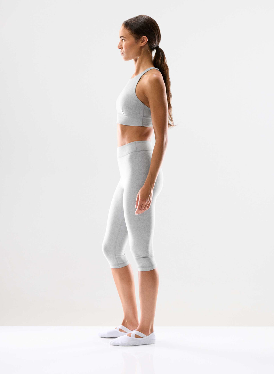 softwhip flawless sports bra heather chrome