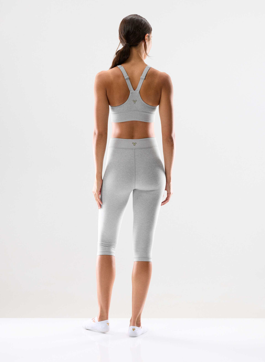 softwhip flawless sports bra heather chrome