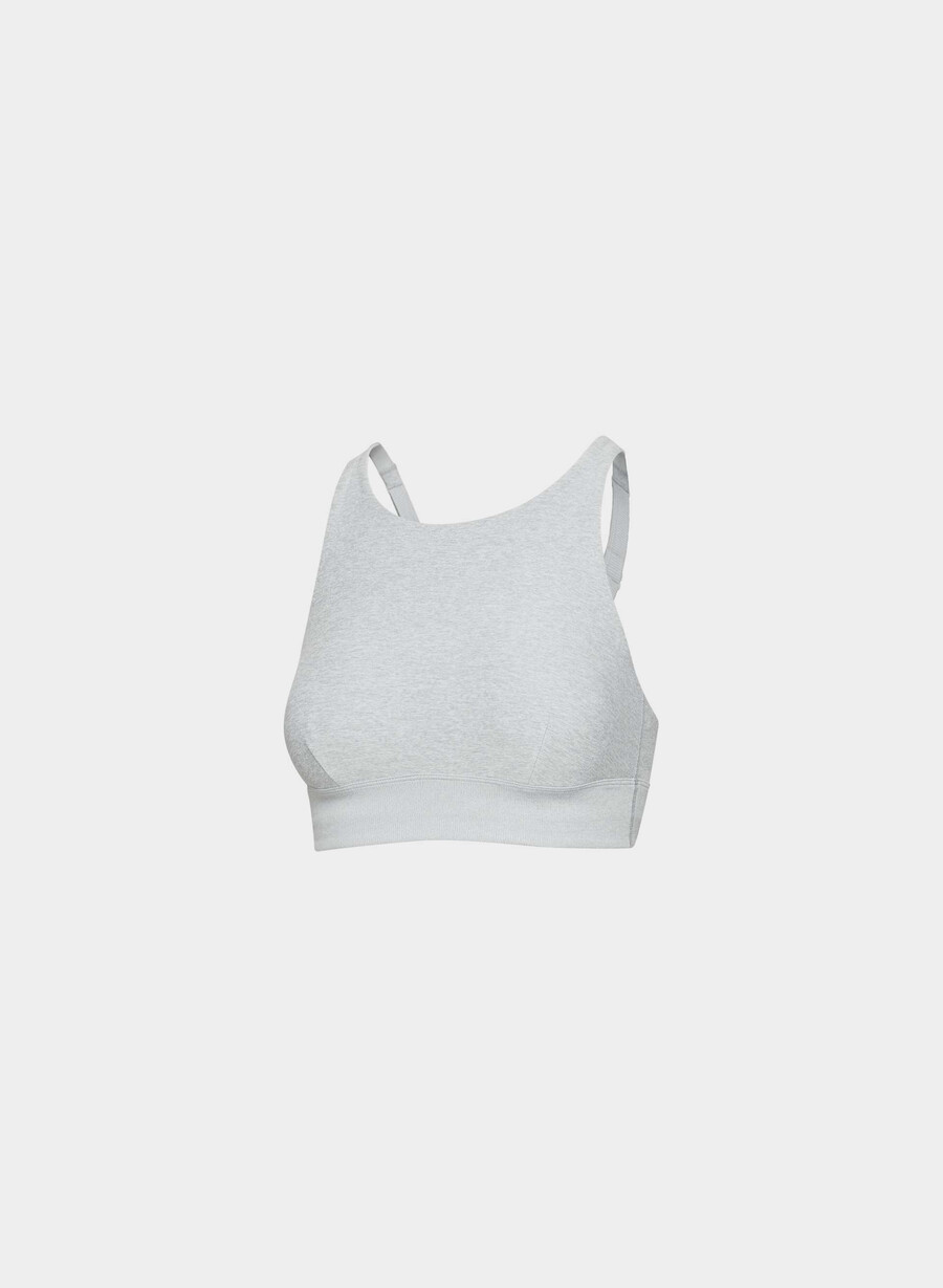softwhip flawless sports bra heather chrome
