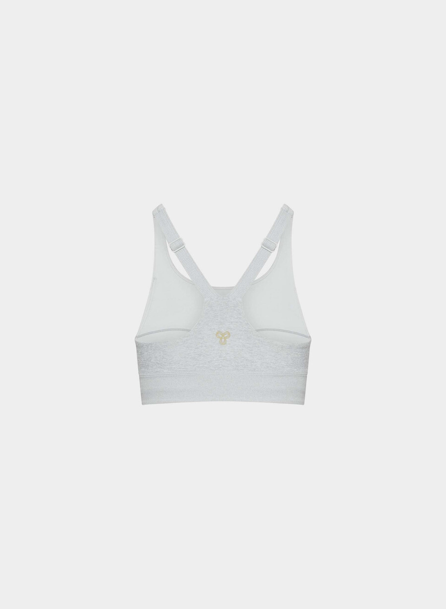 softwhip flawless sports bra heather chrome
