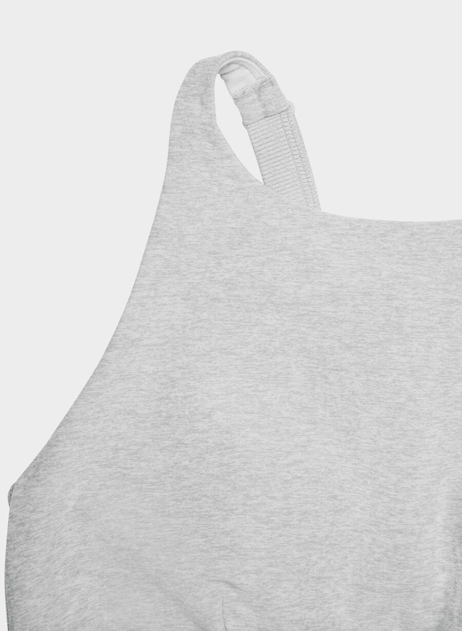 softwhip flawless sports bra heather chrome