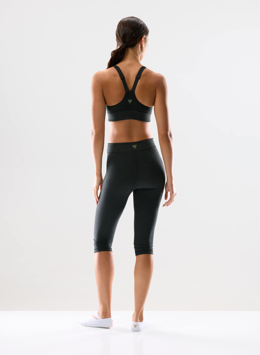 softwhip flawless sports bra heather black