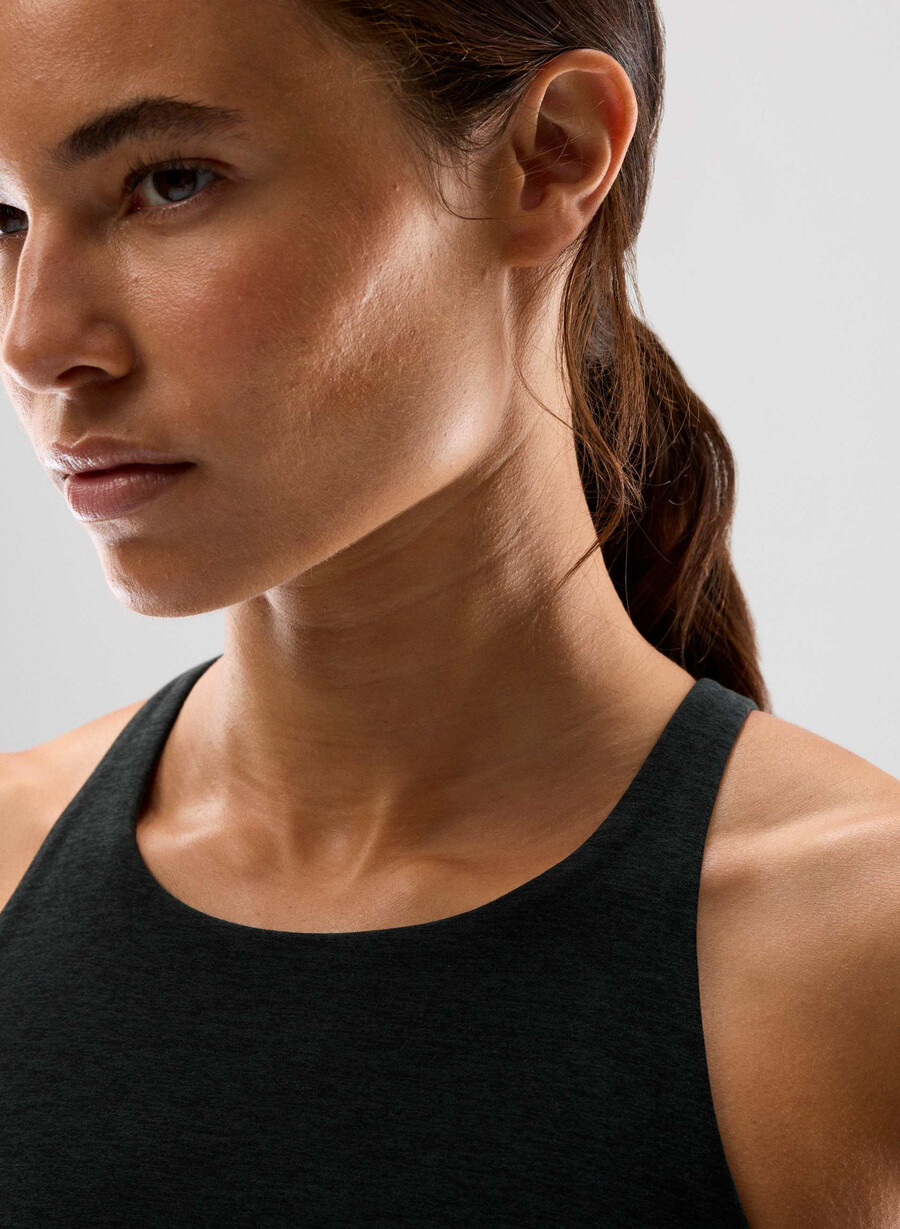 softwhip flawless sports bra heather black