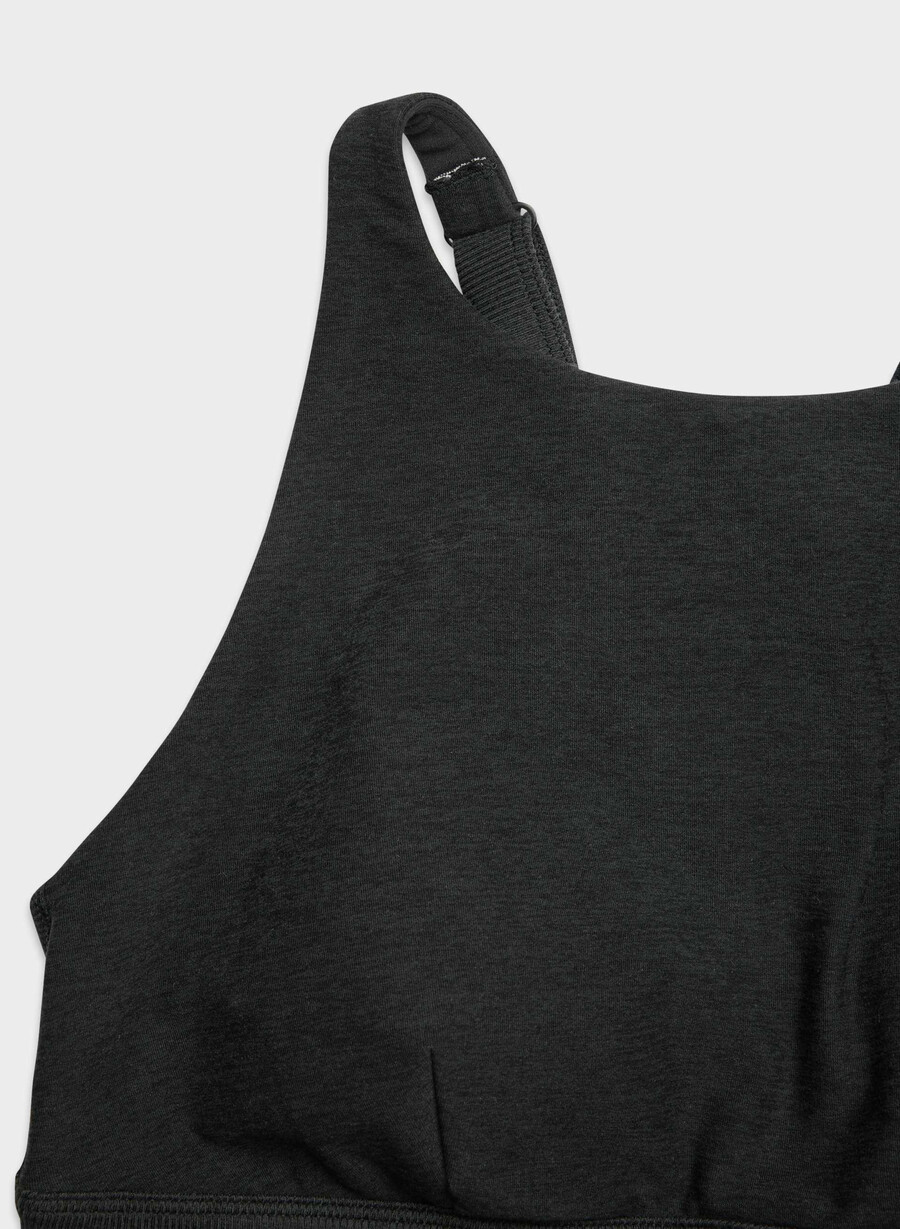 softwhip flawless sports bra heather black