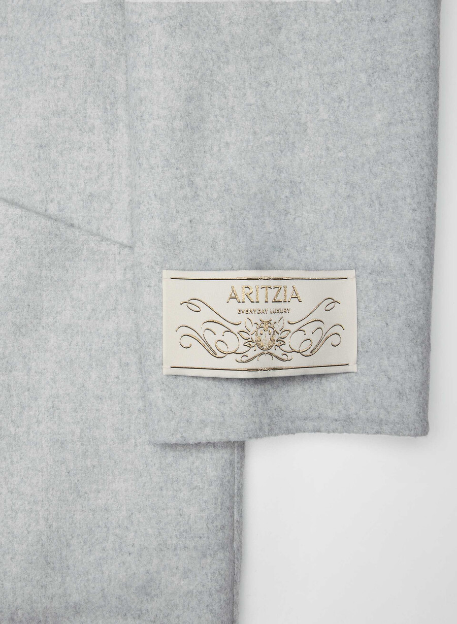 the cocoon double-faced coat - luxe rewool heather chrome
