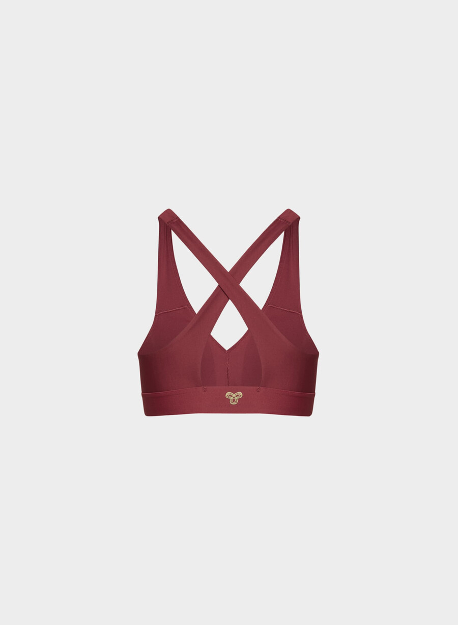 glotone hustle sports bra cordovan bright wht