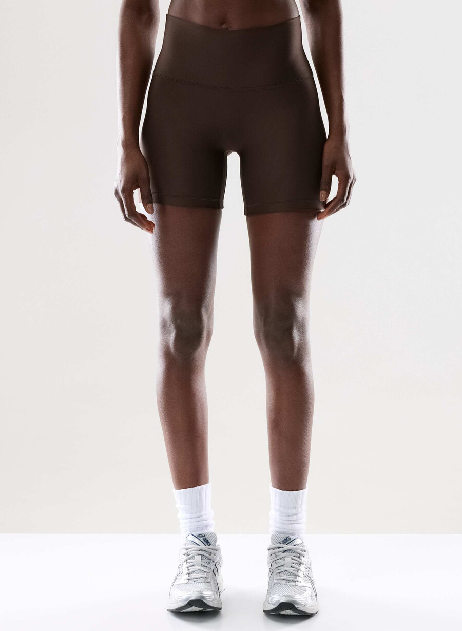 glotone cheeky infinite hi-rise 5 short rich mocha brown