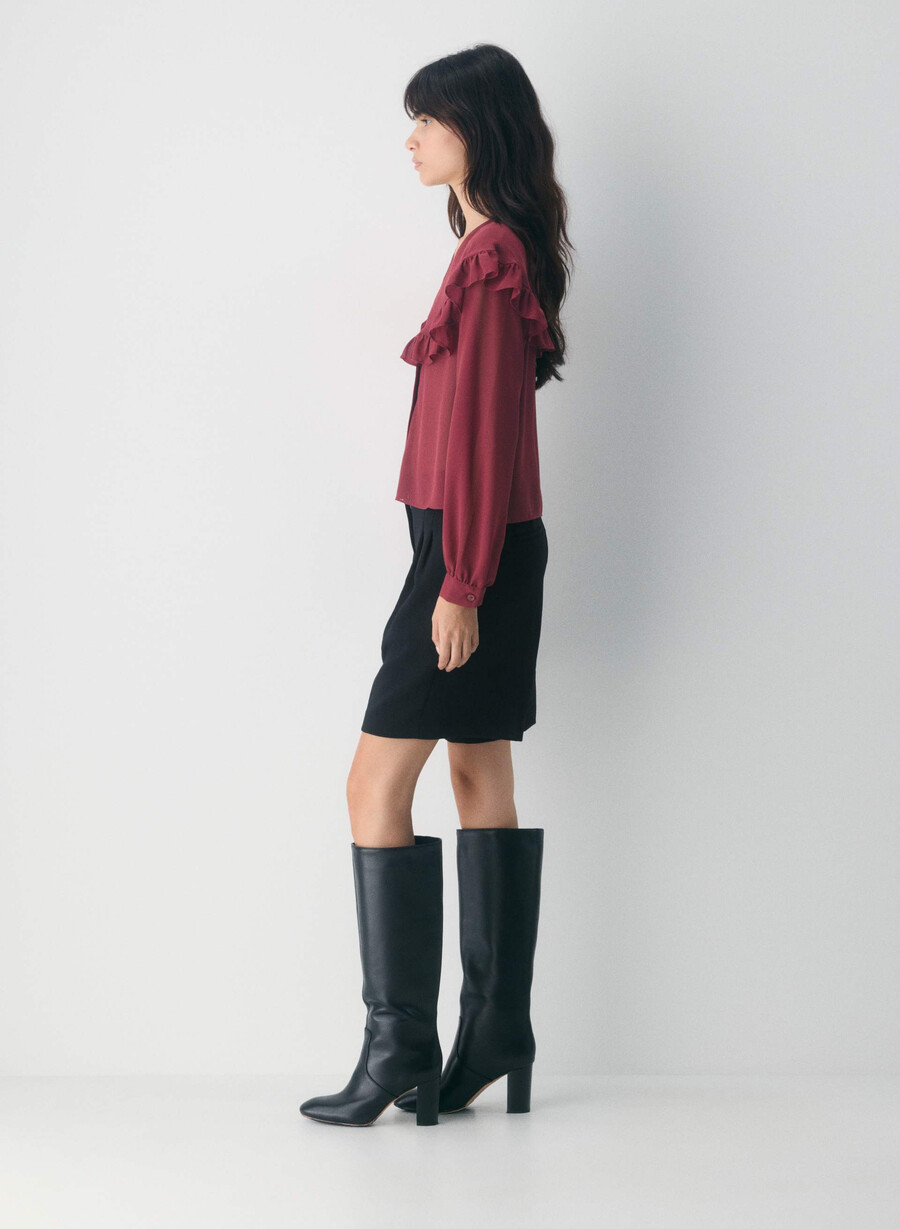 gaston blouse cordovan
