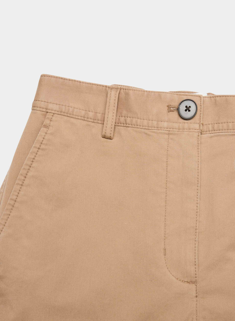chino relaxed hi-rise wide pant washed bronze camel