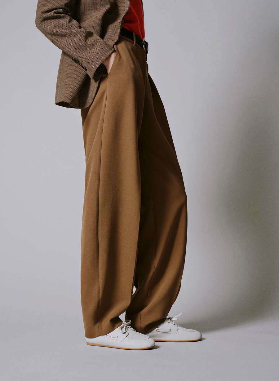 dial pant - ressential cello brown