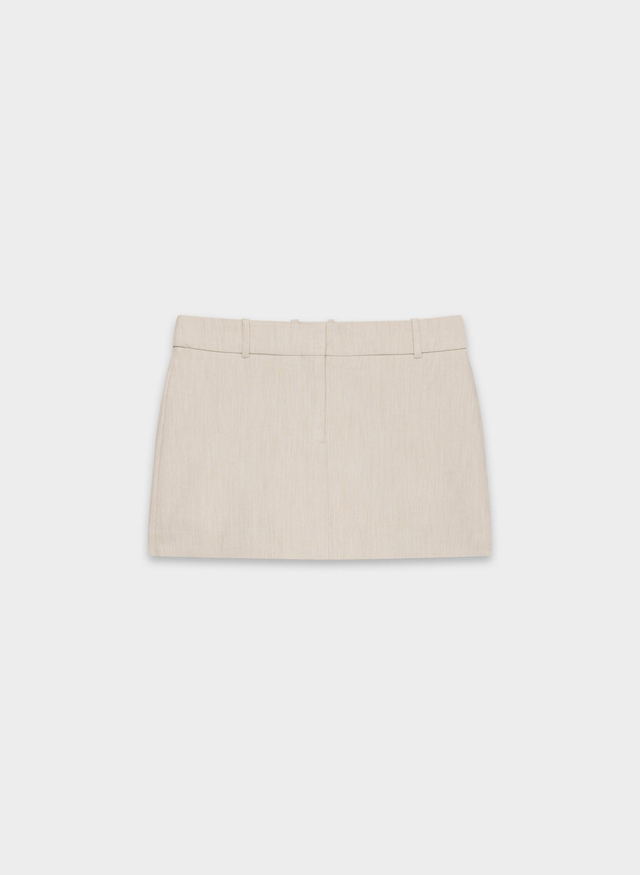 chisel micro skort - ressential heather matte pearl