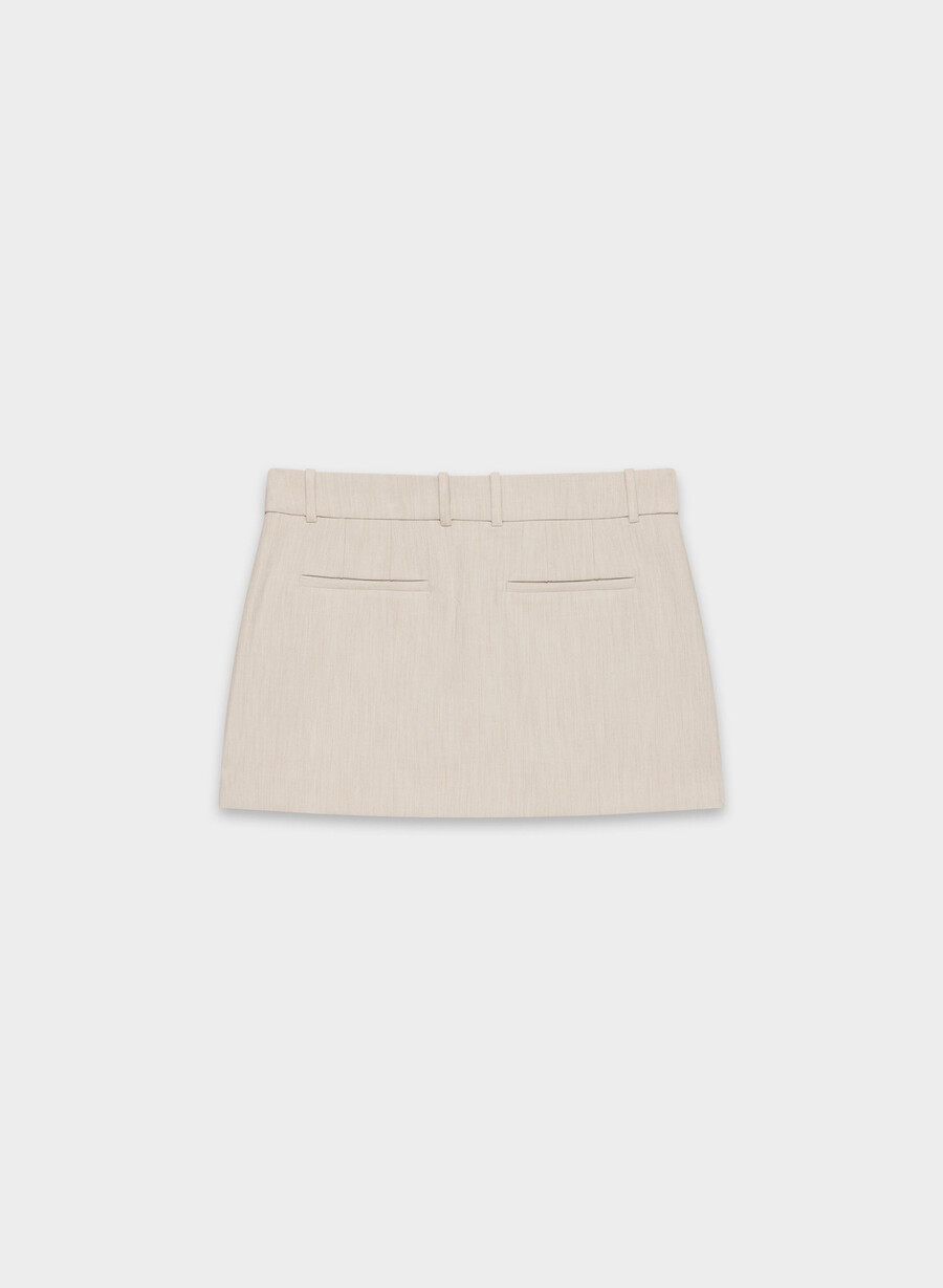chisel micro skort - ressential heather matte pearl