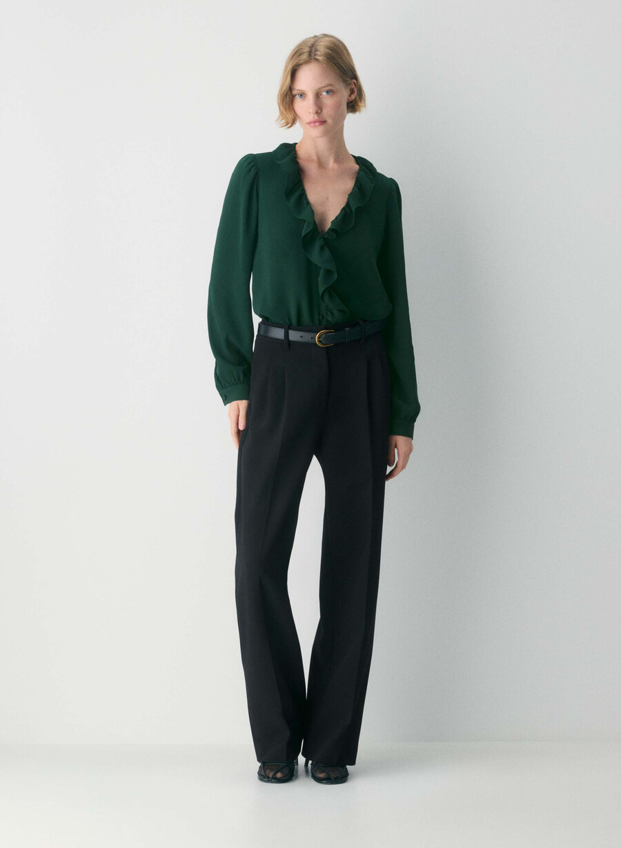 tulip blouse scarab