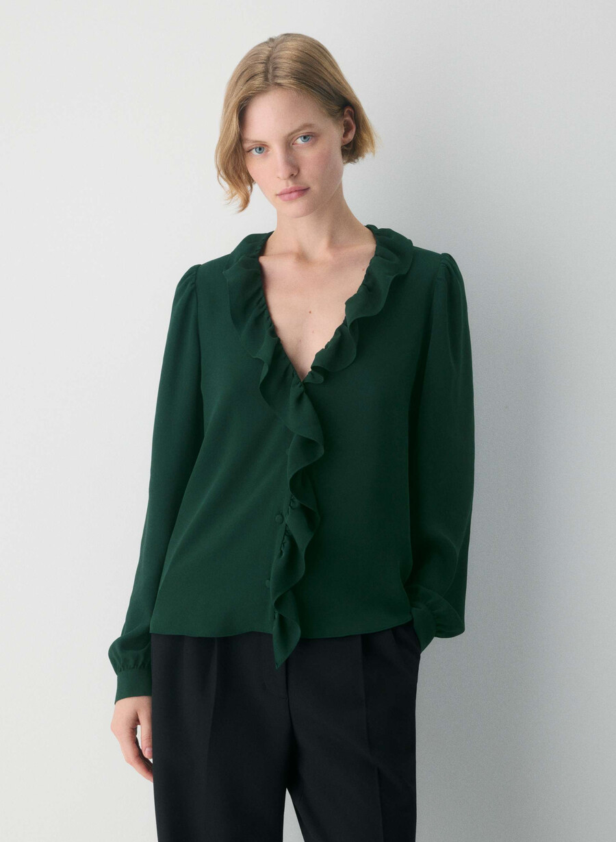 tulip blouse scarab