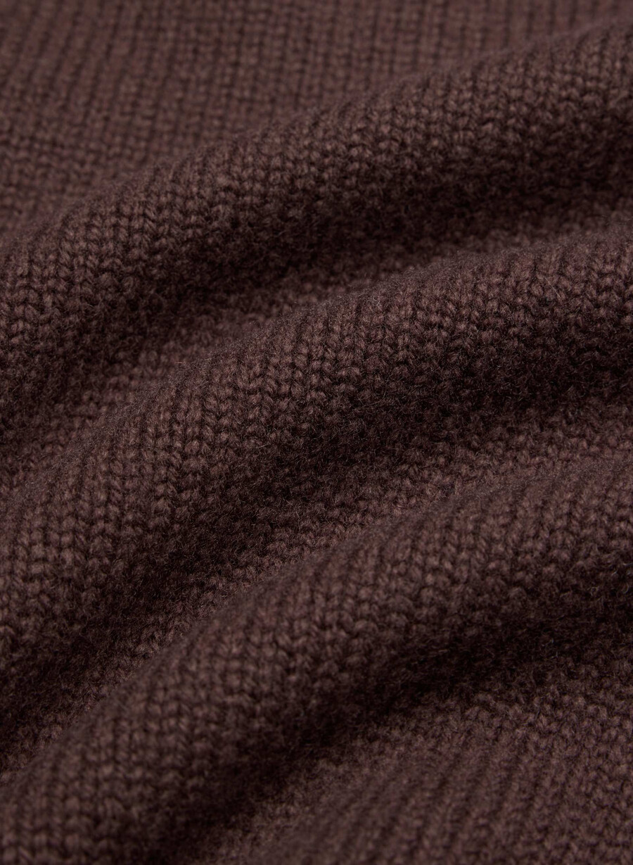 analog polo sweater cocoa powder brown