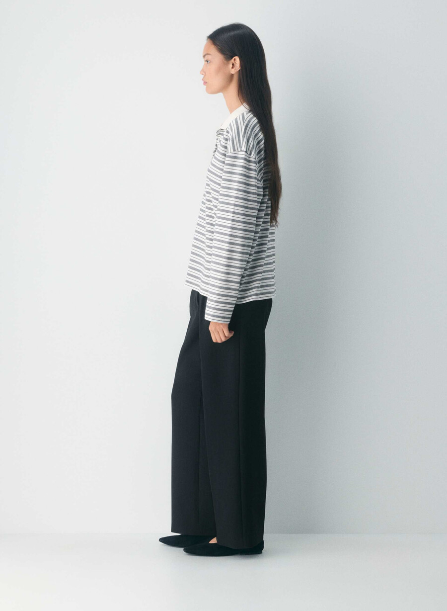 interlock cotton eton longsleeve light birchblack