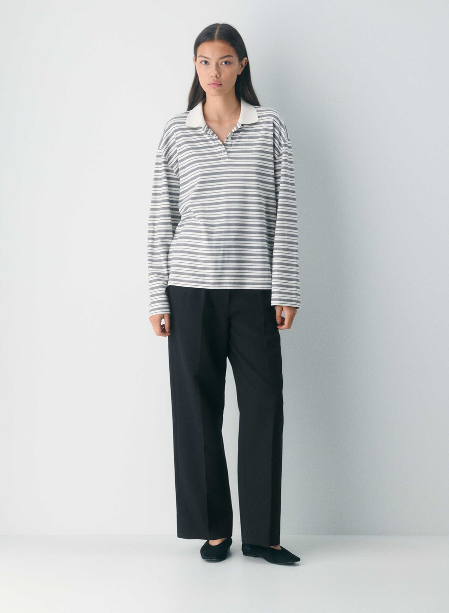 interlock cotton eton longsleeve light birchblack