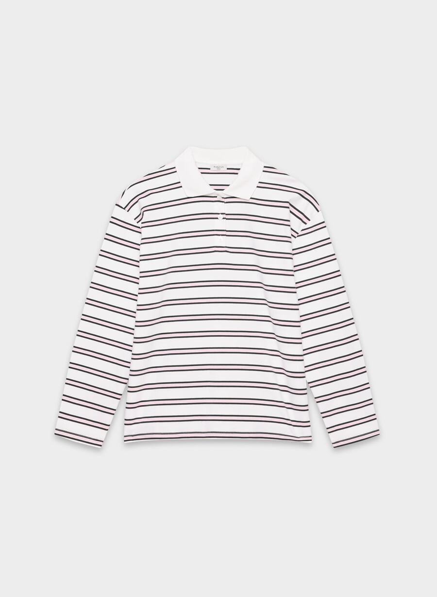interlock cotton eton longsleeve white villa pink