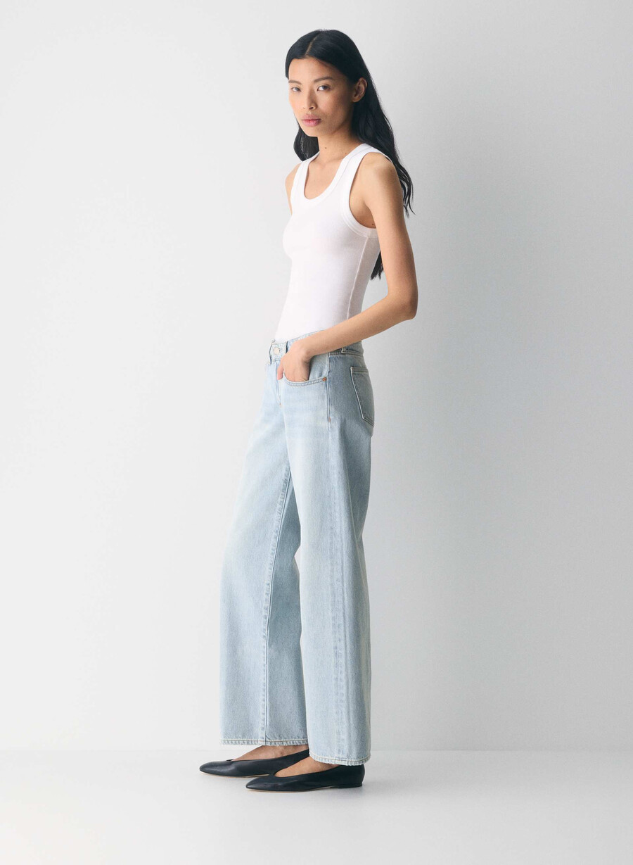 denim forum the 90s super lo-rise baggy jean 15 yrs brl thr bleu