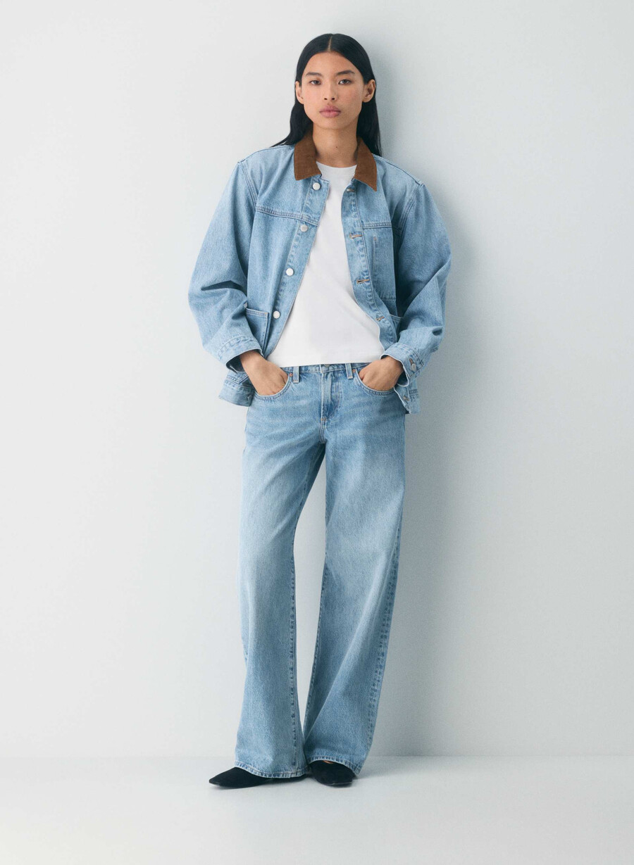 denim forum the 90s super lo-rise baggy jean 7 yrs bleu taboo
