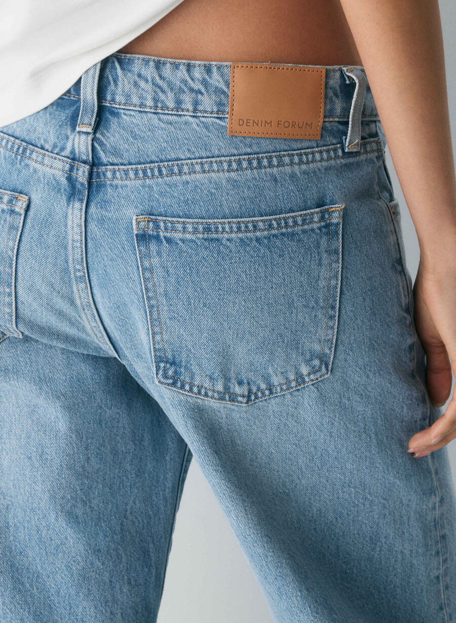 denim forum the 90s super lo-rise baggy jean 7 yrs bleu taboo