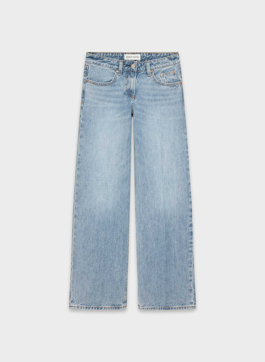 denim forum the 90s super lo-rise baggy jean 7 yrs bleu taboo
