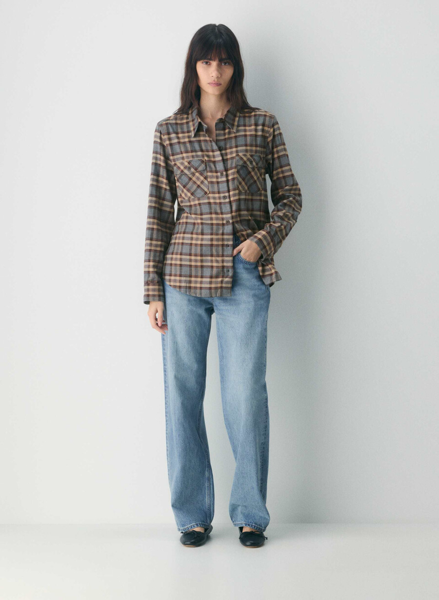 maple shirt ares check h d grch b