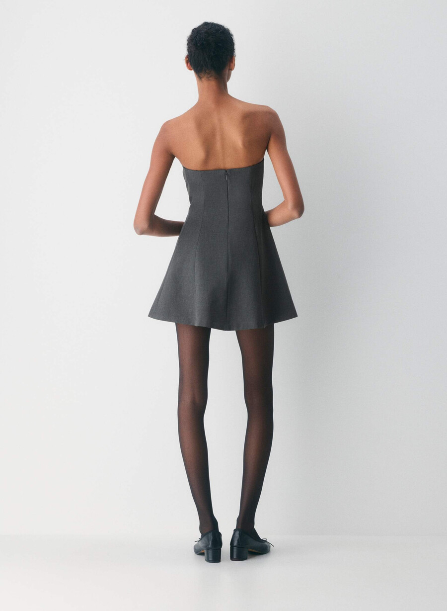 wren tube dress heather charcoal