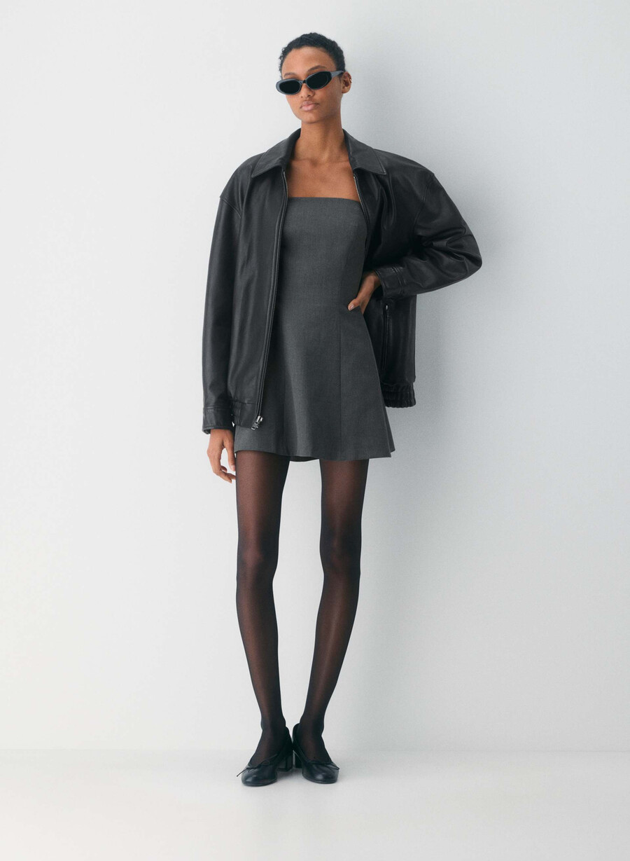 wren tube dress heather charcoal
