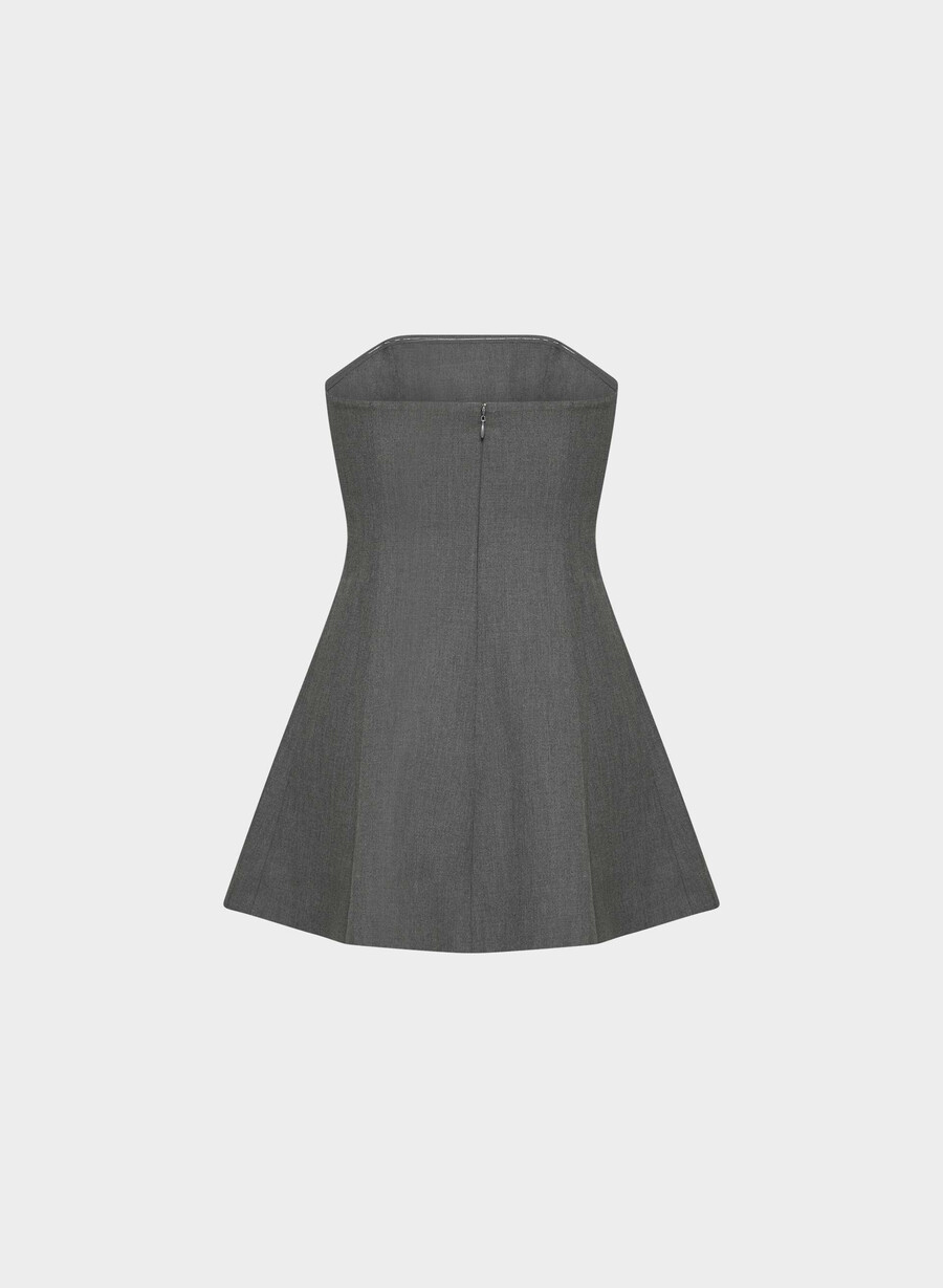 wren tube dress heather charcoal