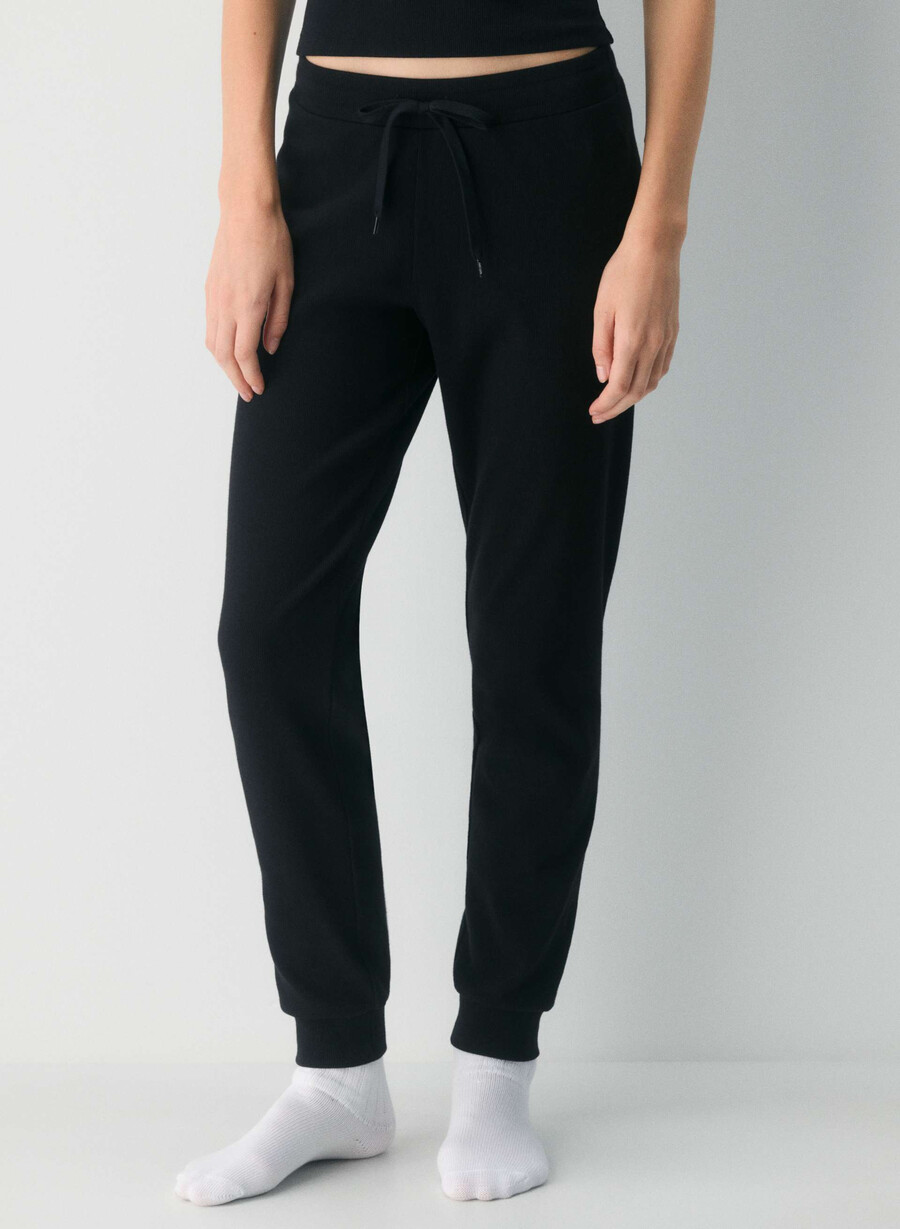 homestretch rib jogger black