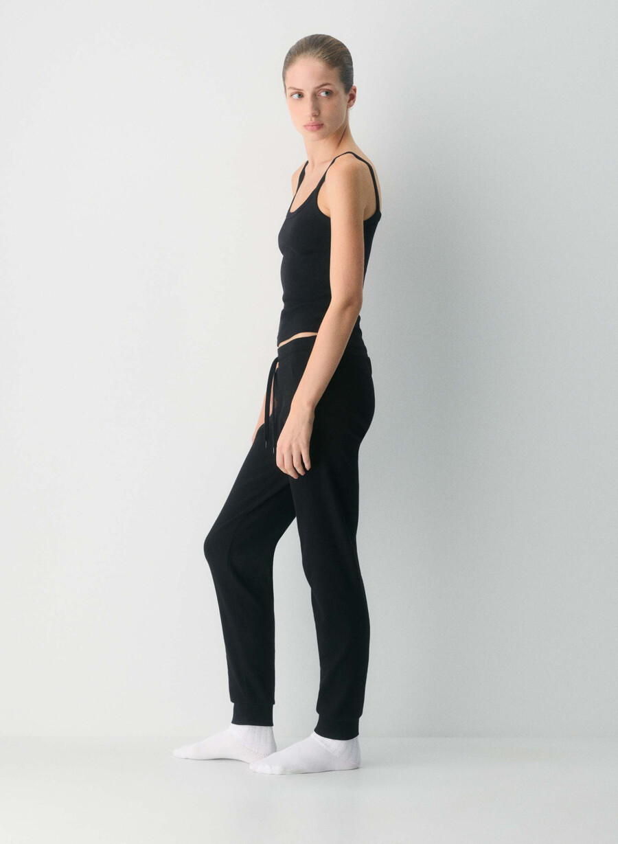 homestretch rib jogger black