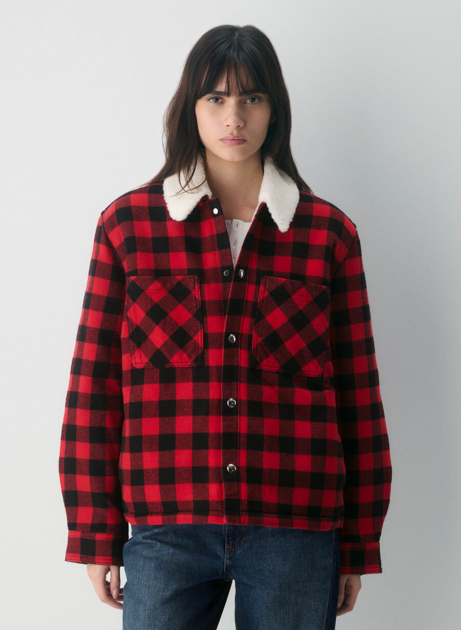 riff shirt jacket pluto chk blkflsh rd