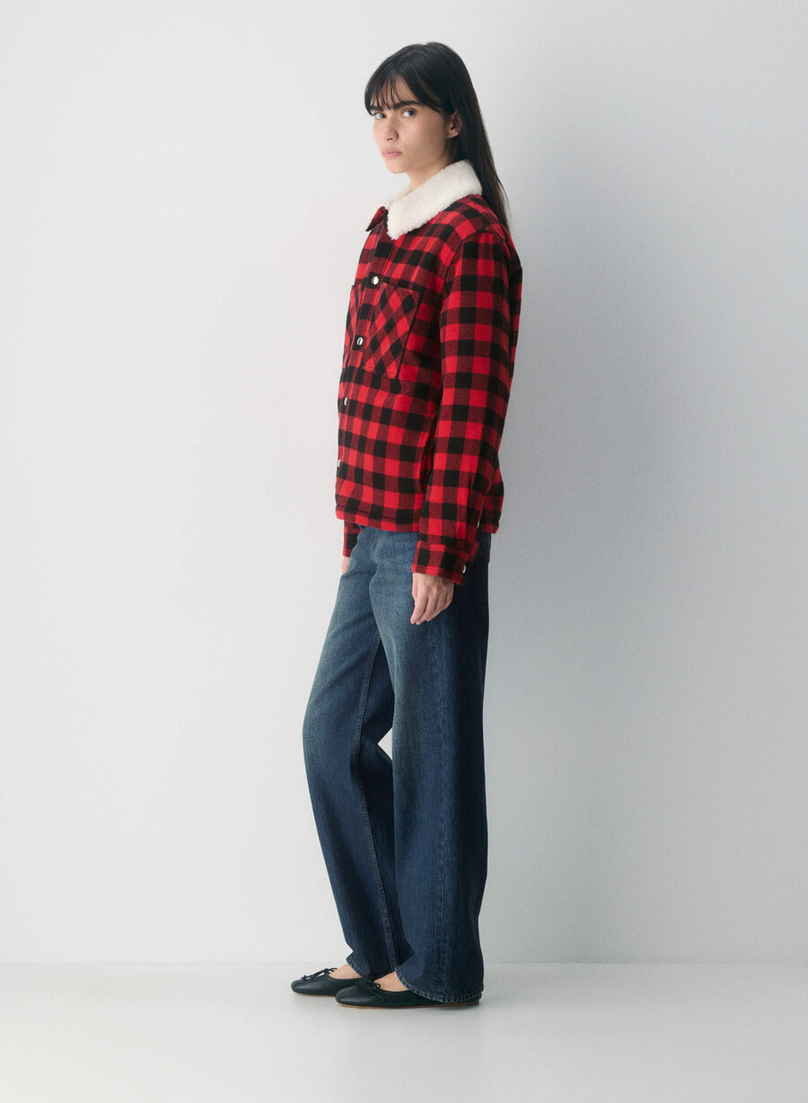riff shirt jacket pluto chk blkflsh rd