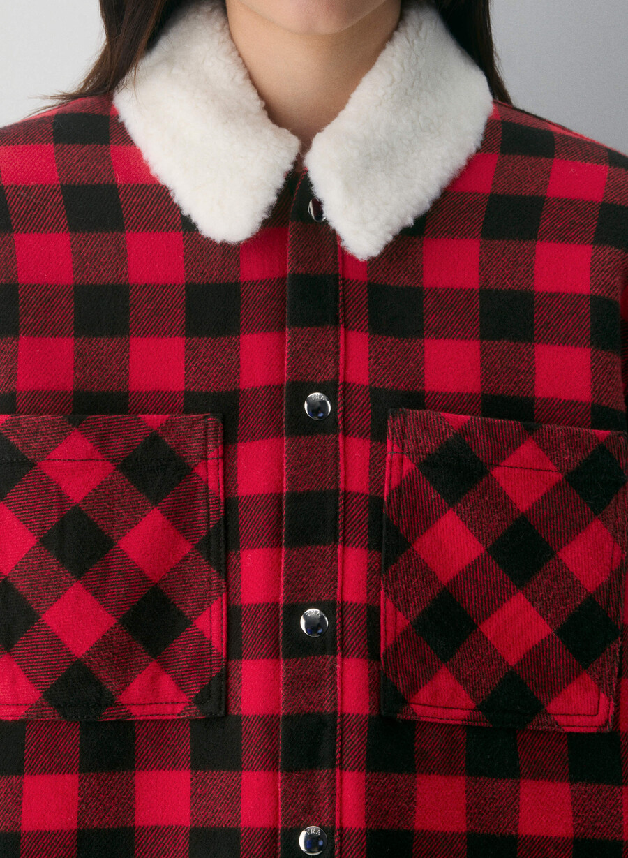 riff shirt jacket pluto chk blkflsh rd
