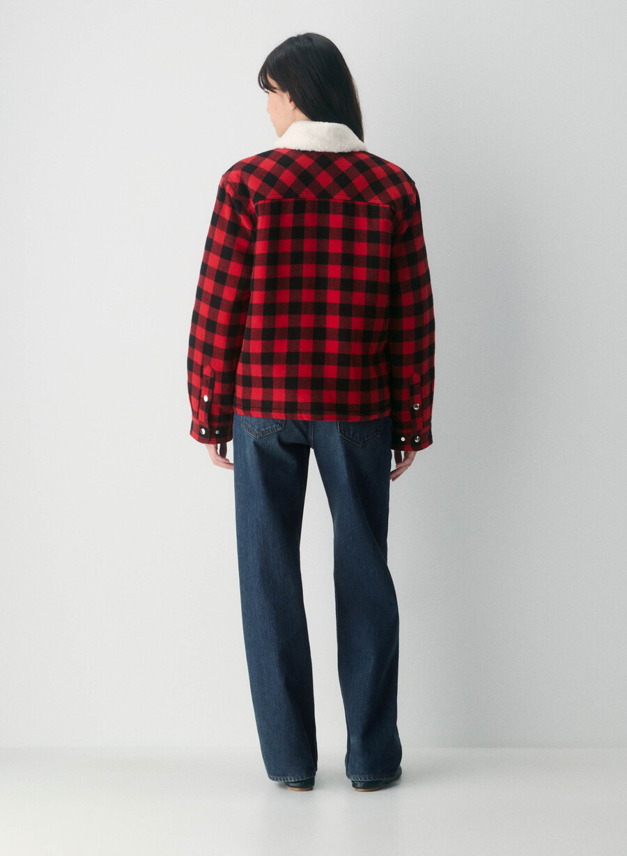 riff shirt jacket pluto chk blkflsh rd